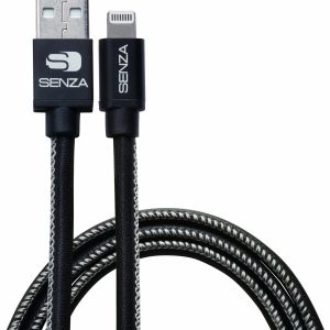 Senza Premium Leather Charge/Sync Cable Lightning 1.5M Black