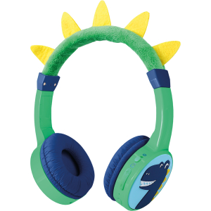 Mobilize Wireless/Wired Over Ear Kids Headphone 85Db Dinosaur