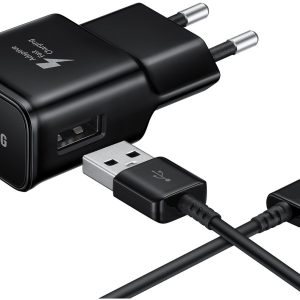 Samsung Ep-Ta20Ebecgww Samsung Adaptive Fast Charging Travel Charger Incl. Usb-C Cable 15W Black Bulk