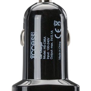 Xccess Car Charger Single Usb 2.1A Black