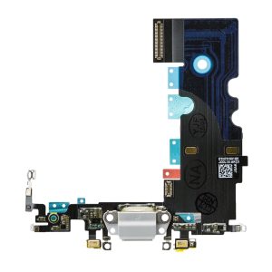 Quality Parts Replacement Charge/Data Connector Incl. Flex Cable For Apple Iphone 8 White Oem