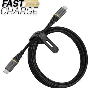 Otterbox Nylon Braided Charge/Sync Cable Usb-C To Usb-C 2M Black