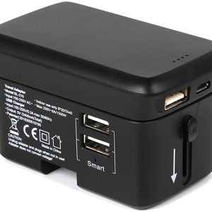 Real Power Travelcharge-4K Realpower Travel Charger + Powerbank 4000Mah Black