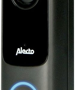 Alecto Smart Wifi Doorbell With Camera Black