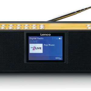 Lenco Pdr-045Bk Lenco Portable Internet Dab+ Bluetooth Radio Black