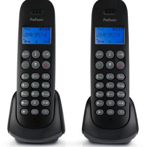 Profoon Pdx-320 Profoon Dect Telefoon Duo Black