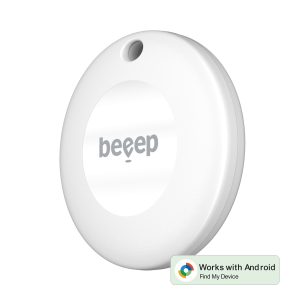 Beeep Betag Android Tracker White & Keychain White - 1 Pack