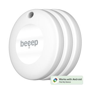 Beeep Betag Android Tracker White & Keychain White - 3 Pack