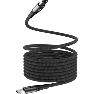 Mobilize Magnetic Nylon Cable - Usb-C To Usb-C - 2M. - 100W Black
