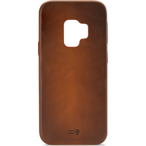 Senza Desire Leather Cover Samsung Galaxy S9 Burned Cognac