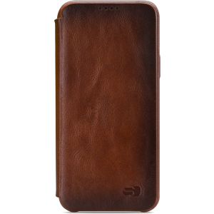 Senza Desire Skinny Leather Wallet Samsung Galaxy S9 Burned Cognac
