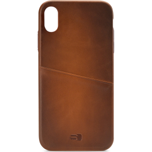 Senza Desire Leather Cover With Card Slot Apple Iphone Xs Max Burned Cognac