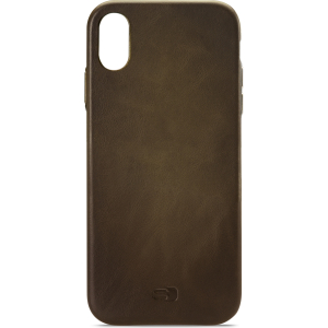 Senza Desire Leather Cover Apple Iphone Xs Max Burned Olive