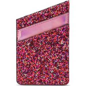My Style Universal Sticky Card Pocket Pink Glitter