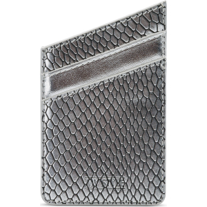 My Style Universal Sticky Card Pocket Silver Snake