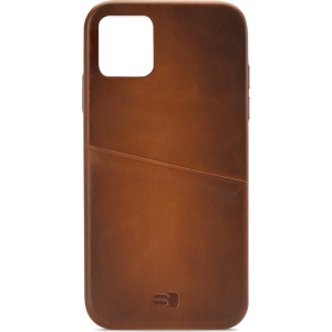 Senza Desire Leather Cover With Card Slot Apple Iphone 11 Burned Cognac