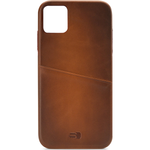 Senza Desire Leather Cover With Card Slot Apple Iphone 11 Pro Max Burned Cognac
