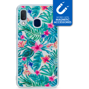 My Style Magneta Case For Samsung Galaxy A20E White Jungle