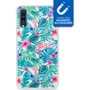 My Style Magneta Case For Samsung Galaxy A70 White Jungle