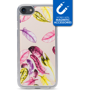 My Style Magneta Case For Apple Iphone 6/6S/7/8/Se (2020/2022) Beige Feathers