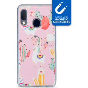 My Style Magneta Case For Samsung Galaxy A20E Pink Alpaca