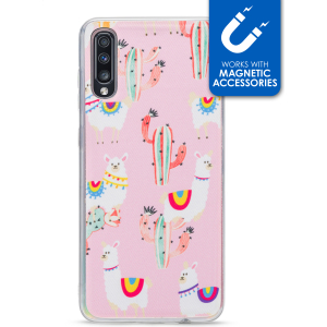 My Style Magneta Case For Samsung Galaxy A70 Pink Alpaca