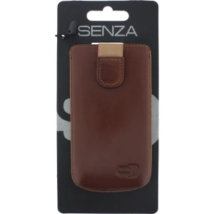 Senza Leather Slide Case Cognac Size S