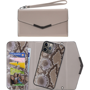 Mobilize 2In1 Elegant Magnet Clutch Apple Iphone 11 Pro Beige Snake