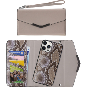 Mobilize 2In1 Elegant Magnet Clutch Apple Iphone 12 Pro Max Beige Snake