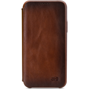 Senza Desire Skinny Leather Booklet Apple Iphone 6/6S Burned Cognac