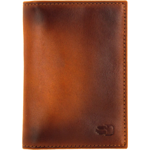 Senza Desire Leather Card Holder Burned Cognac