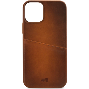 Senza Desire Leather Cover With Card Slot Apple Iphone 13 Pro Max Burned Cognac