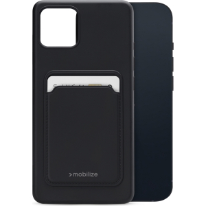 Mobilize Rubber Gelly Card Case Apple Iphone 13 Mini Matt Black