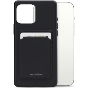 Mobilize Rubber Gelly Card Case Apple Iphone 13 Pro Max Matt Black