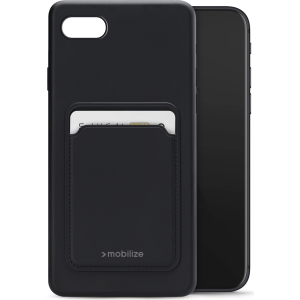 Mobilize Rubber Gelly Card Case Apple Iphone 6/6S/7/8/Se (2020/2022) Matt Black