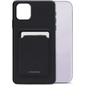 Mobilize Rubber Gelly Card Case Apple Iphone 11 Matt Black