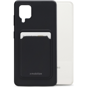 Mobilize Rubber Gelly Card Case Samsung Galaxy A12/M12 Matt Black