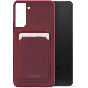 Mobilize Rubber Gelly Card Case Samsung Galaxy S22 5G Matt Bordeaux