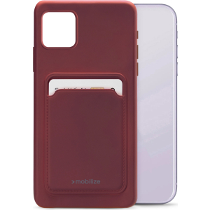 Mobilize Rubber Gelly Card Case Apple Iphone 11 Matt Bordeaux