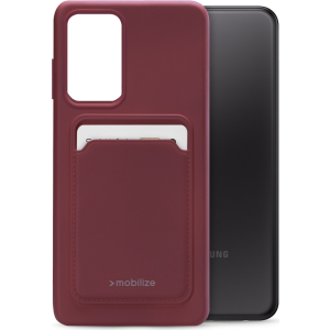 Mobilize Rubber Gelly Card Case Samsung Galaxy A23 5G Matt Bordeaux