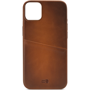 Senza Desire Leather Cover With Card Slot Apple Iphone 14 Plus Burned Cognac