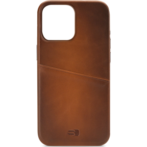Senza Desire Leather Cover With Card Slot Apple Iphone 14 Pro Max Burned Cognac