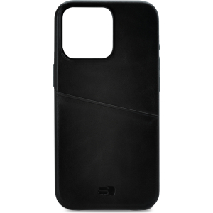 Senza Pure Leather Cover With Card Slot Apple Iphone 14 Pro Deep Black