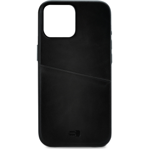 Senza Pure Leather Cover With Card Slot Apple Iphone 14 Pro Max Deep Black