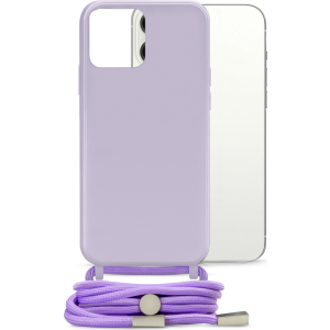 Mobilize Lanyard Gelly Case For Apple Iphone 13 Pro Max Pastel Purple