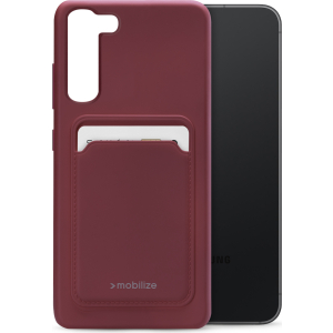 Mobilize Rubber Gelly Card Case Samsung Galaxy S23+ 5G Matt Bordeaux