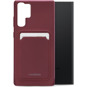 Mobilize Rubber Gelly Card Case Samsung Galaxy S23 Ultra 5G Matt Bordeaux