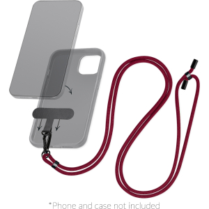 Mobilize Nylon Lanyard Bordeaux