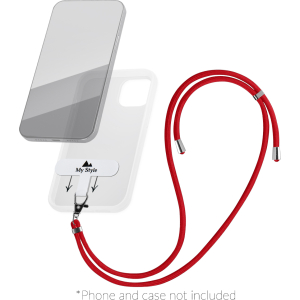 My Style Smartphone Lanyard Red