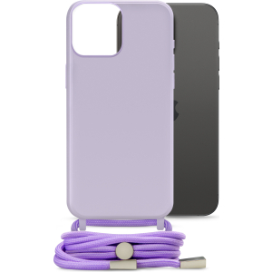 Mobilize Lanyard Gelly Case For Apple Iphone 15 Pro Max Pastel Purple